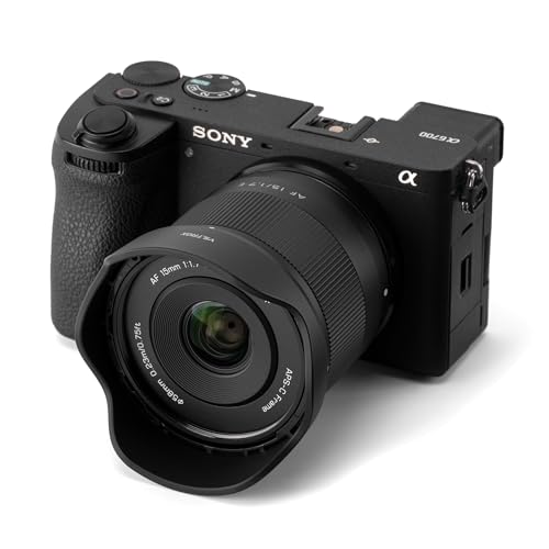 Image of VILTROX 15mm F1.7 E Lens for Sony E-Mount, AF 15mm f /1.7 Ultra Wide Angle Autofocus APS-C E Lens Compatible with Sony a6300 a6400 a6500 a6600 ZV-E10 FX30 A6700 ZV-E10II a7Ⅲ a7RⅢ a7Ⅳ a7RⅣ a9 a1