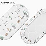 GLLQUEN BABY 4Pack Moses Basket Fitted Sheets, Newborn Pram Sheets Fitted, 100% Microfiber Oeko-tex100 Cozy and Breathable Crib Baby Bassinet Sheets for Boy and Girl(Car) - Image 4