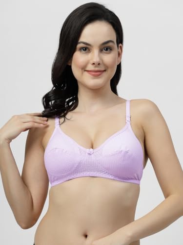 Image of Blue, Lemon, Green Wirefree Non Padded Polka Print Bra