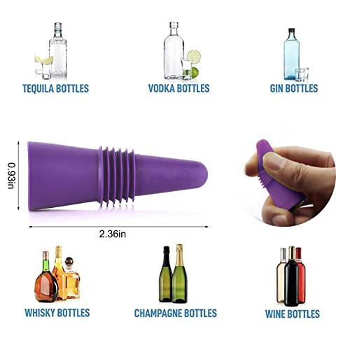 Shop FTONOM5 4-Piece Silicone Wine, Beer & Champagne Stoppers, Reusable Bottle Corks to Keep Drinks Fresh Shop FTONOM5 4-Piece Silicone Wine, Beer & Champagne Stoppers, Reusable Bottle Corks to Keep Drinks Fresh – FTONOM5