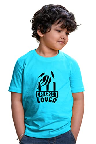 Image of Kids Cricket Lover Half Sleeve Printed Tshirt