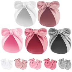 5 Set A: Bow Knot Hats + Mittens