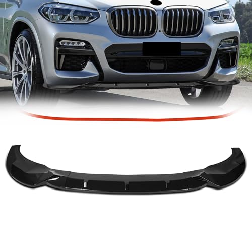 Archaic Aileron de Pare-Chocs Avant Compatible avec BMW X3 G01 X4 G02 Pre-LCI 2018-2021 M Pack Becquet, kit de carrosserie répartiteur sous Le Menton G01 G02 M Sport