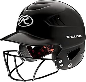 Rawlings Baseball-Schutzhelm mit Schutzgitter