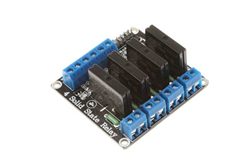 Noyito 4-Channel Solid State Relay Module High-Level Trigger Dc Control Ac Load Ac 240V 2A For Plc Automation Equipment Control, Industrial Control, Circuit Modification(4-Channel 12V) #TOP2