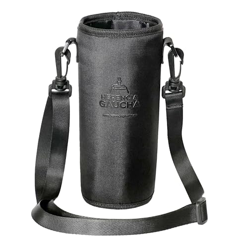 HERENCIA GAUCHA - Bolso Porta Termo Mate Listo, con Correa Ajustable – Bolsa de Transporte Resistente para Termo Autocebante y Botellas – Llevá tu Mate a Todos Lados con Este práctico portabotellas.