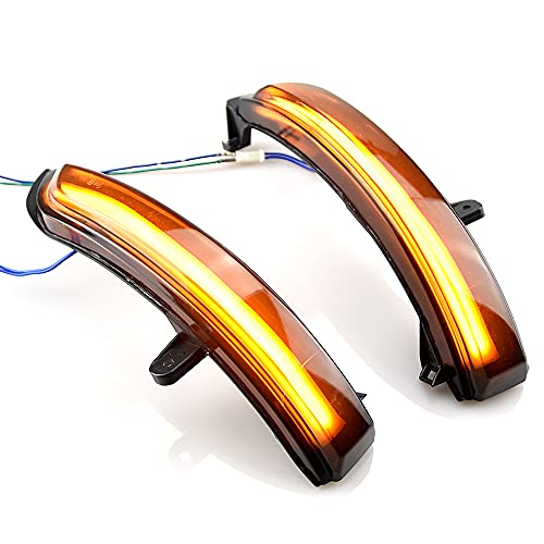 QKLsudua 2pcs Dynamic Turn Signal LED Side Mirror Indicator Blinker Sequential Light Compatible with Nis-san Teana J32 Maxima 2008 2009 2010 2011 2012 2013 2014 2015 2016 2017 2018 2019