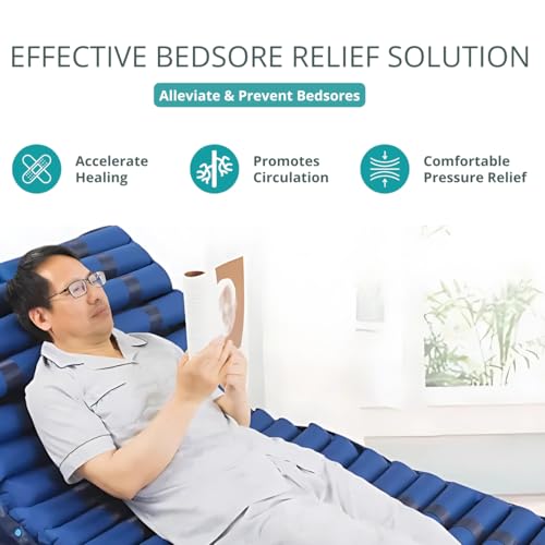 Safe Medic Alternating Air Pressure Mattress Pad - Silent Pump, Water Proof, Hospital Bed Mattress Topper, Colchón Antiescaras - Therapeutic Comfort - Support 330lbs with Whisper Quiet Pump by Safe Medic - Used condition - Image 5