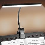 Glocusent LED Super Bright Music Stand Light, Eye Caring Clip-on Piano Light, 3 Color & 5 Brightness, USB-C Rechargeable, Long Lasting up to 140 Hrs, Perfect for The Piano