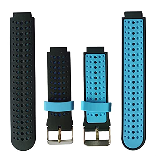 NHYHEHMR Bandas de reloj para Forerunner 235 Correas Pulsera de silicona Forerunner 220/230/335/620/630/735XT/235 Reemplazo de lite