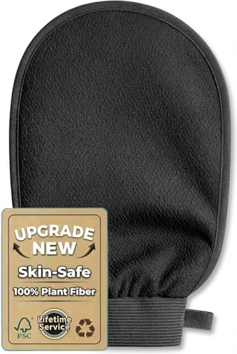 Deep Exfoliating Glove, Korean Exfoliating Mitt for Body Scrub, Dead Skin Removal & Keratosis Pilaris Treatment, Spray and Self Tan Remover