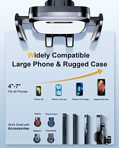 Humixx Phone Mount For Car 【Plus-Version Suction Cup】 Universal Hands-Free Suction Cell Phone Holder For Car Dashboard Air Vent Car Phone Holder Mount For Samsung Iphone 13 14 Plus Pro Max #TOP5