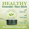 Granitestone 10 Inch Nonstick Frying Pan Skillet, Granite Coated Non Toxic Cooking Pan for Eggs & Omelettes, PFOA Free, Withstands Metal Utensils, Oven Safe to 500°F, Dishwasher Safe, Emerald Green #2