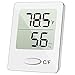 Mini Termómetro Higrómetro Digital, Medidor de temperatura y humedad, Termómetro de interior y exterior (BLANCO)