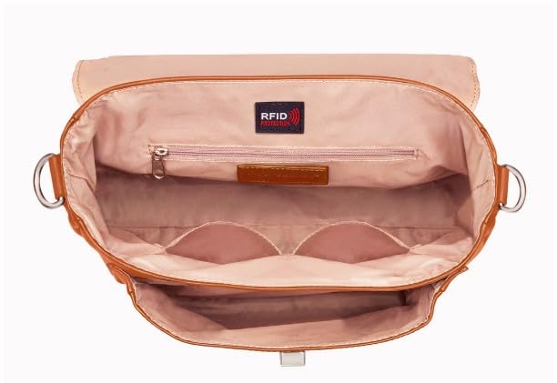 Bolso cruzado clásico para escolares de Gun Tote'n Mamas - Tipo Satchel en tono Saddle miniatura 7