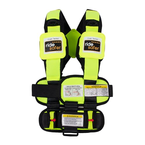 RideSafer Gen 5 - Extra Small (XS) Yellow, Lightweight, Compact, Portable Car Seat, 2+ Years; 26.5–40 lb - Perfect for Travel and Everyday Child Safety