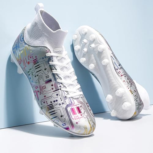 Unisex-Adult Soccer Shoes for Outdoor Mens Training Turf Football Cleats Womens Lightweight Indoor Sneaker4