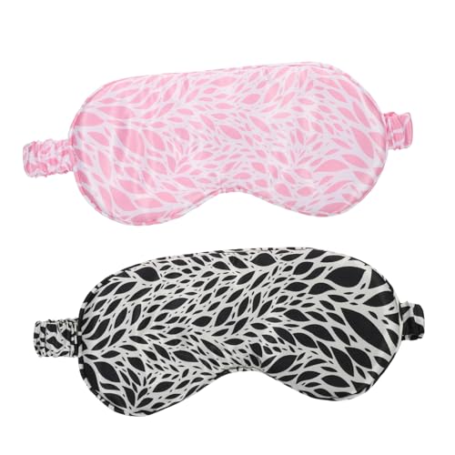 GRADENEVE 2個 遮光睡眠 旅行の目隠し 遮光アイカバー スリーピング 飛行機用トラベルアイ のそみ eye mask ポータブルアイカバー しなやかな睡眠目隠し シルク