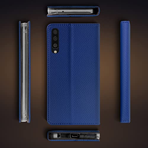 Moozy Cover per Samsung A50, Blu Scuro - Custodia