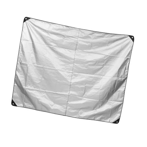Sosoport Drum Protective Gadget 200x250cm Cover Black Tarp Oxford Fabric Holes for Rope Easy to Clean Store and Use