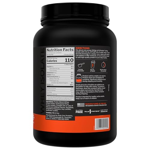 Image of Rule 1 Proteins R1 Protein Whey Isolate, Banana Creme, 23 Servings | 25g of Protein from Whey Isolates and Hydrolysate isolates for Workout Recovery and anytime use