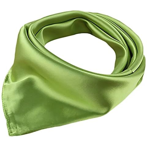 BOWKITE Women Scarf Retro Girls Satin Small Bandana Hair Tie for A Costume 23" Cover