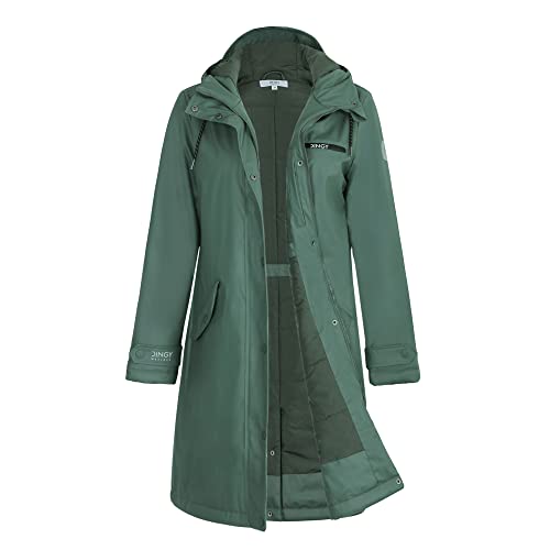 Parka de poliuretano para mujer ideal para días lluviosos de invierno en la ciudad