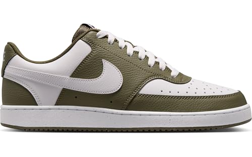 Nike Nike Men's Court Vision Low Shoe, Medium Olive White, 12