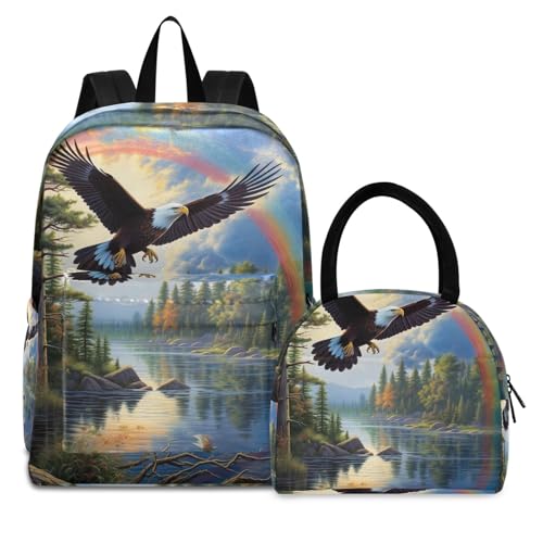 Sac à déjeuner isotherme et étanche pour filles lunch box motif aigle sac repas ecole