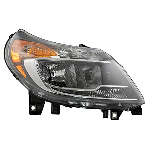 Image of TRQ Passenger Side Headlight Assembly Halogen for 2014-2022 Ram ProMaster 1500 ProMaster 2500 With Daytime Running Lights 3500