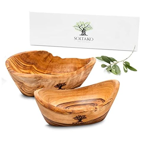 Juego de 2 Cuencos de Madera de Olivo SOLTAKO Cover