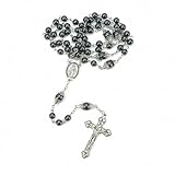 Matériaux de qualité: Pierre bleue noire naturelle montée sur un cordon élastique et résistant; croix en argent sterling rhodié, sans nickel et résistant au ternissement – durable et doux pour la peau, idéal pour un usage quotidien