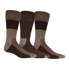 Brown Chevron - Crew (3 Pairs)