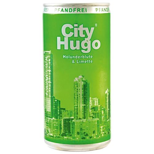 City Hugo Aperitivo Holunderblüte & Limette süß - weinhaltiger Cocktail, Dose ohne Pfand (12 x 0.2 l)