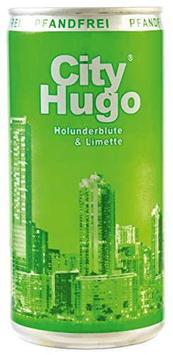 City Hugo Aperitivo Holunderblüte & Limette süß - weinhaltiger Cocktail, Dose ohne Pfand (12 x 0.2 l)