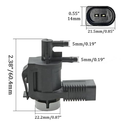 Électrovanne à vide 1K0906283A régulation précise de pression turbo 1 pièce