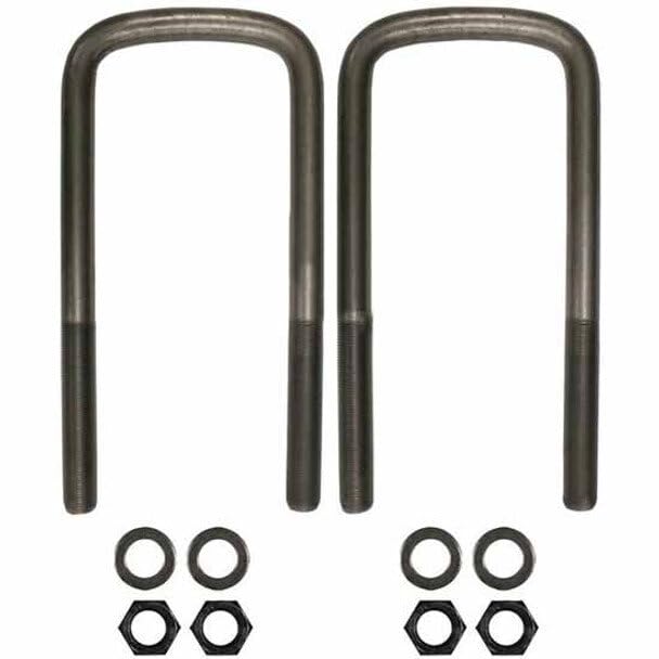 Replacement for Peterbilt 357 Year 2006 4 X 10.25 INCH U-Bolt KIT - SEMI Round TOP by Technical Precision
