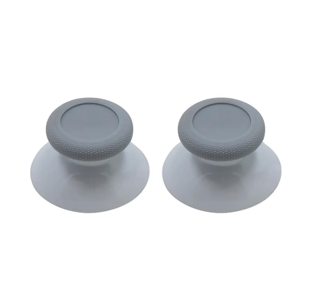 2PCS 3D Analog Joystick Cap Thumb Stick Cap Replacement for Xbox One Elite Controller (Gray)