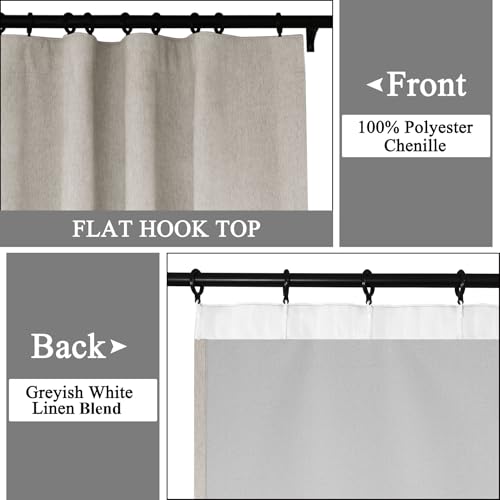 Panneau chenille 100 % occultant de haute qualité pour isolation froide - 3