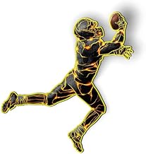 Football Player - 5" Magnet for Car Locker Refrigerator