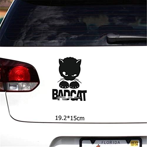 バンパーガラスステッカー 19 2x15cm悪い猫車のステッカー面白い車のステッカー車のステッカー Color White B08b5f5txp 639円