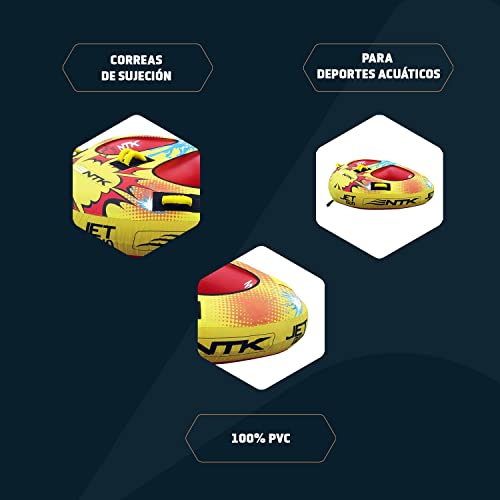 Nautika Boia Jet Duo Uno Rebocável para 2 pessoa, Suporta um Peso de Até 200 kg, Material 100% PVC I