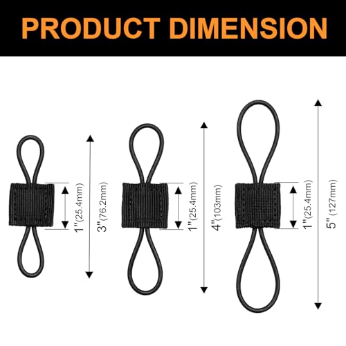 ManTangSun 15PCS Elastic Molle Ribbons