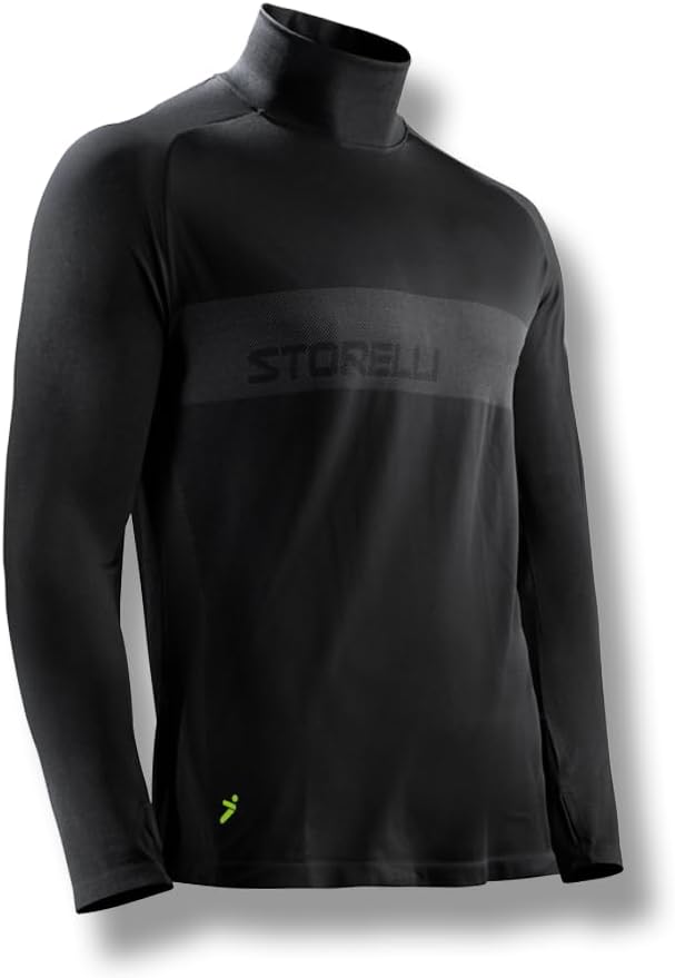 Storelli TechniCasual Training Tech Mock Undershirt | Long-Sleeve Soccer Base Layer | Half-Length Turtleneck