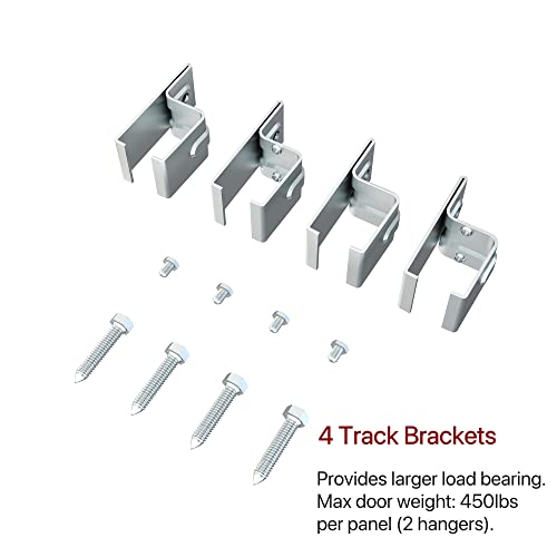 Jubest 6Ft Box Rail Exterior Barn Door Hardware Kit, Heavy Duty Sliding Barn Door Hardware, Wall Mount Barn Door Hardware For Exterior And Interior Barn Doors (Widest To 36" Wide Door) #TOP7