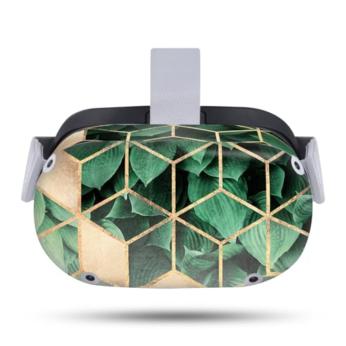 Head Case Designs Officially Licensed Elisabeth Fredriksson Leaves and Cubes Art Mix Vinyl Sticker Skin Decal Cover Compatible with Meta Quest 2