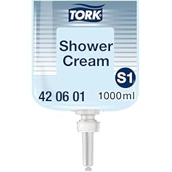 Dispensador De Jabon Liquido Tork Tork 420601 Jabón líquido para el cabello y el cuerpo, Gel de ducha y champú 2 en 1 para sistemas dispensadores S1 -, fragancia fresca, unisex, 1 x 1000 ml