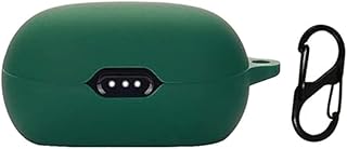 Generic Case Cover for Anker Soundcore Life Note 3 Silicone Portable Scratch Shock Resistant Cover with Carabiner (Green)