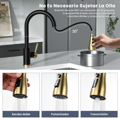 Llave de paso para manguera negra 17 Imagen adicional