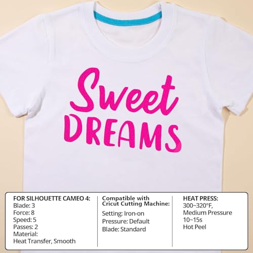 Image of HTVRONT Puff Vinyl Heat Transfer - 10 inch x 6ft Pink Iron on Vinyl Roll for T Shirts, 3D Puff HTV Heat Transfer Vinyl Compatible with Cricut Cutting Machine- Easy to Cut & Weed & Transfer (Hot Pink)